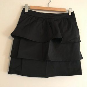H&M black tiered bubble skirt